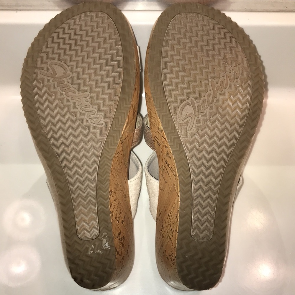 ❌SOLD❌ Skechers Luxe Foam Women’s Cali Sail Away Wedge Sandals - Picture 6 of 7